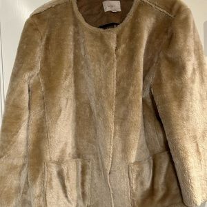 Loft faux fur short jacket.